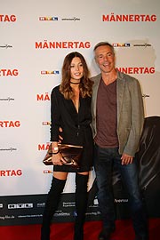 Lena Meckel, Hannes Jaenicke bei der Filmpremiere "Männertag" am 05.09.2016 in München (©Foto: Martin Schmitz)